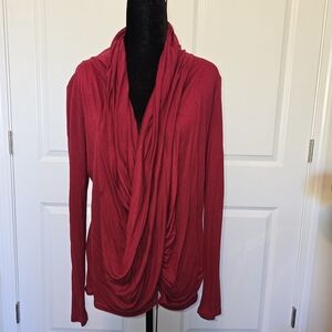Jennifer Lopez Burgundy Blouse